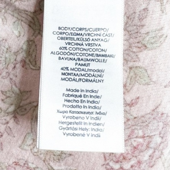 New with Tag Ralph Lauren Chaps Women’s Floral Lace Up Long Sleeve Blouse - Picture 15 of 16